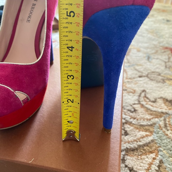 2/$50 Audrey Brooks tricolor platform heels - Picture 11 of 11